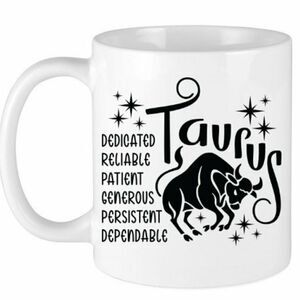 MugsBySandy, Coffee mug, ZODIAC Taurus 15 oz
